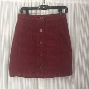 Anthropologie Corduroy Skirt